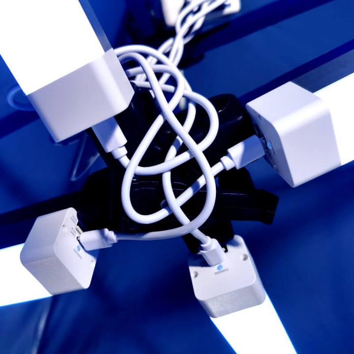 осветление на парти палатка