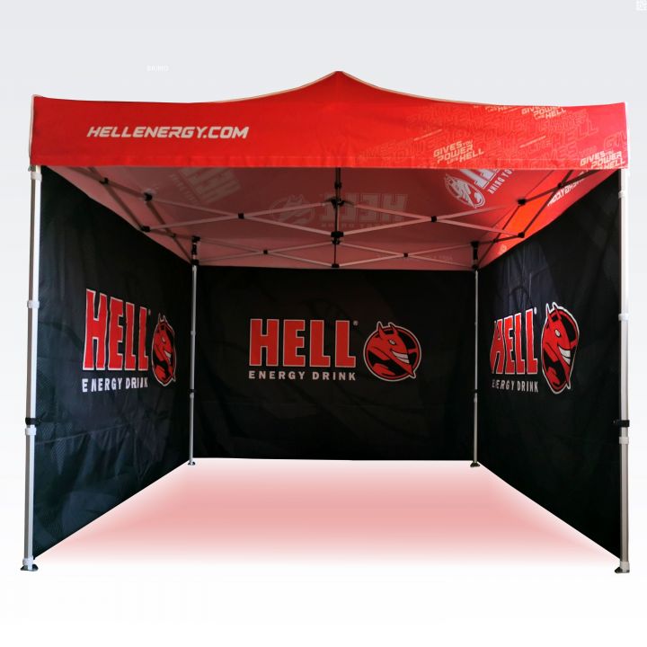 Издръжлива парти шатра със защитен покрив срещу вятъра