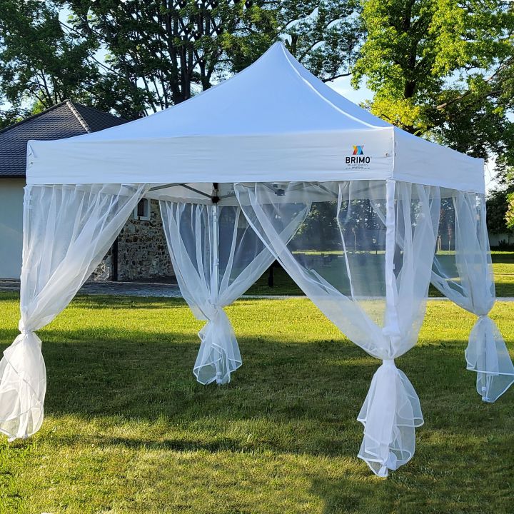 Стабилна парти шатра със солидна рамкова конструкция