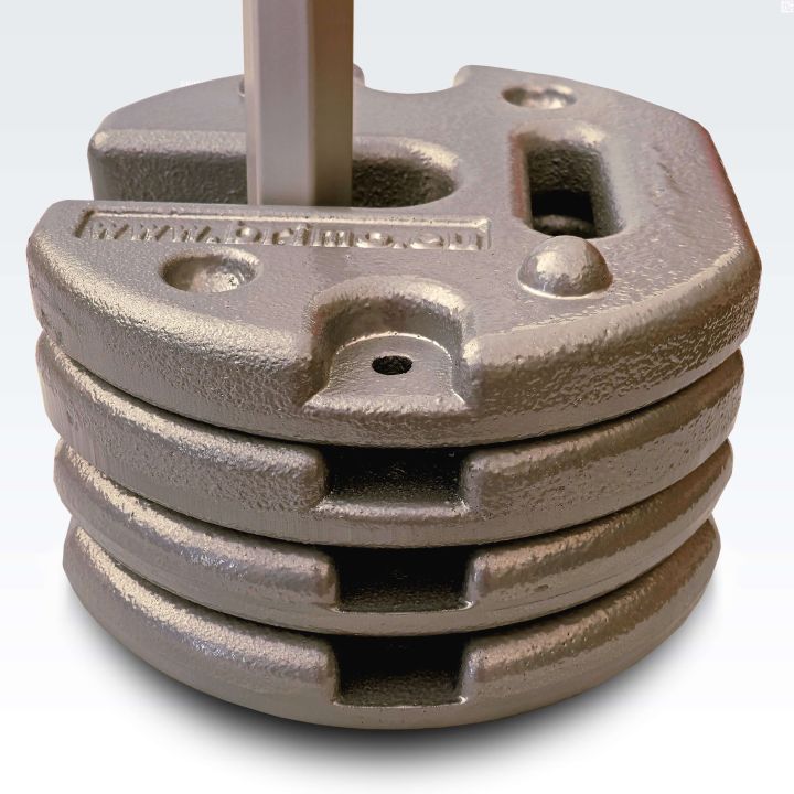 Комплект от 4 броя сиви стоманени тежести за палатка