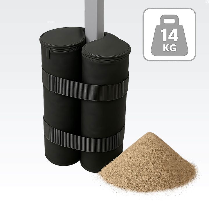 Пясъчен товарен сак за ножичен шатър, готов за пълнене с пясък